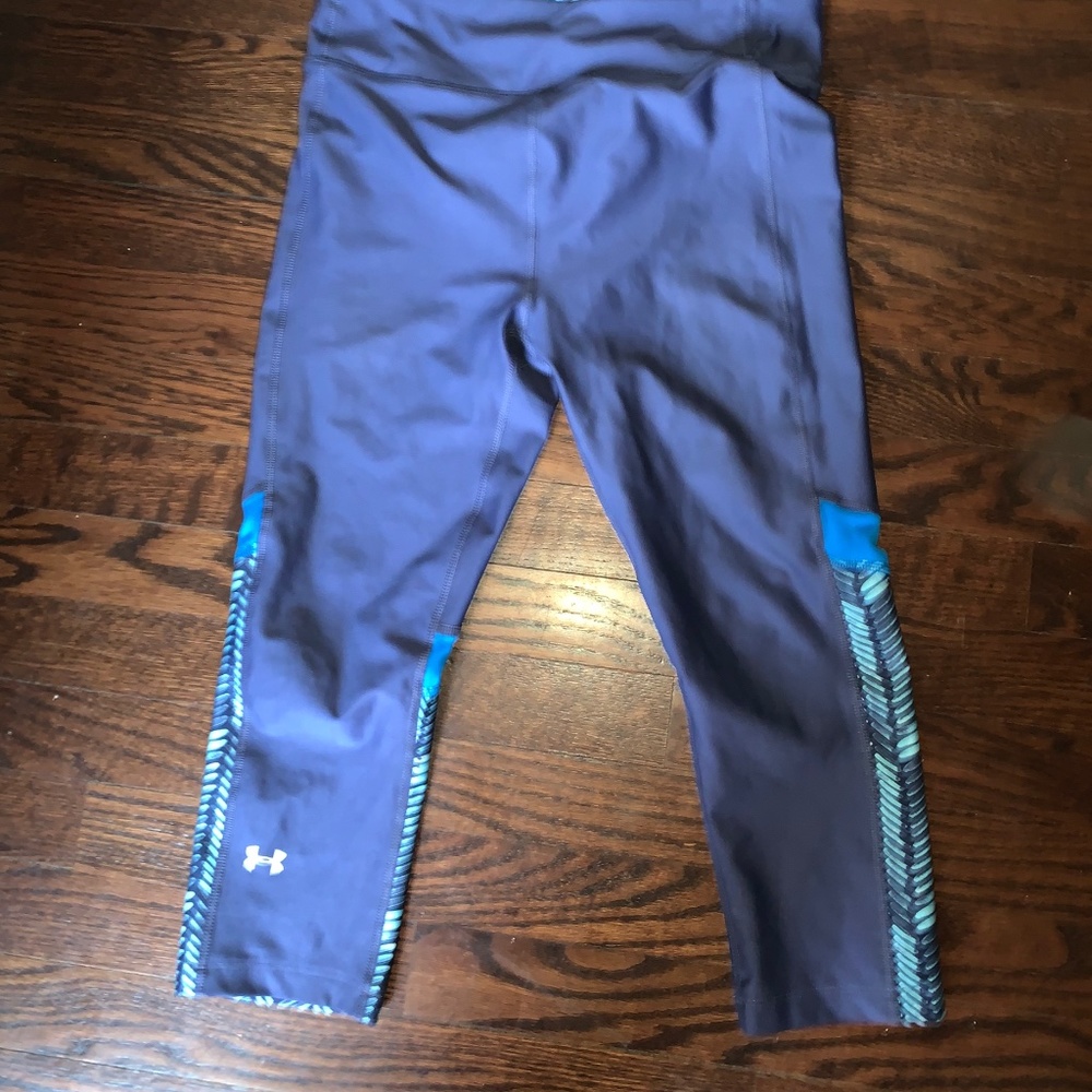 Under Armour Blue and Mint Green Leggings
